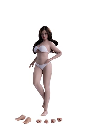 AMITD 1/12 Maßstab weibliche Figur, 6 Zoll superflexibel, Suntan Haut, Plumper Körper, mittlerer Busen, Miniaturaktionsfigur, Sammlerstück (T04B) von AMITD