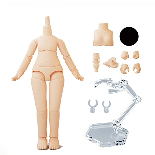 AMITD 1/12 Scale BJD Doll Body 9.6cm/11cm YMY2 Body Action Figures Replacement Body Doll Accessories (Normal White,11cm) von AMITD