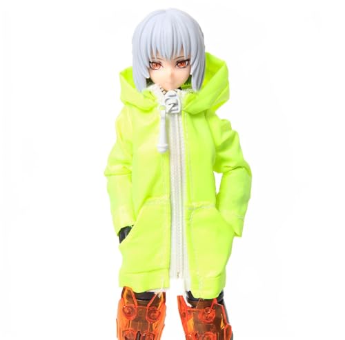 AMITD 1/12 Scale Female Doll Accessories Clothes Hooded Coat for 6 inch Woman Action Figure Body Yellow AMITD 1/12 Scale Female Doll Accessories Clothes Hooded Coat for 6 inch Woman Action Figure Body Yellow von AMITD