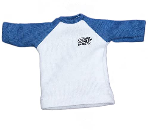 AMITD 1/12 Scale Female Male Accessories Clothes T Shirt for 6 inch Action Figure Blue AMITD 1/12 Scale Female Male Accessories Clothes T Shirt for 6 inch Action Figure Blue von AMITD