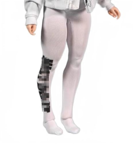AMITD 1/12 Scale Figure Clothes Tight Pants for 6 inch Action Figure White von AMITD