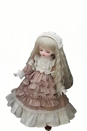 AMITD 1/3 1/4 1/6 BJD Doll Clothes Handmade Fashionable and Cute Clothing Suitable for 11.8 in 18in 24 in BJD SD Doll (Brown, 1/3) von AMITD