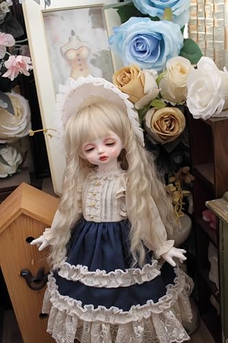 AMITD 1/3 1/4 1/6 BJD Doll Clothes Handmade Fashionable and Cute Clothing Suitable for 11.8 in 18in 24 in BJD SD Doll (Dark Blue, 1/6) von AMITD