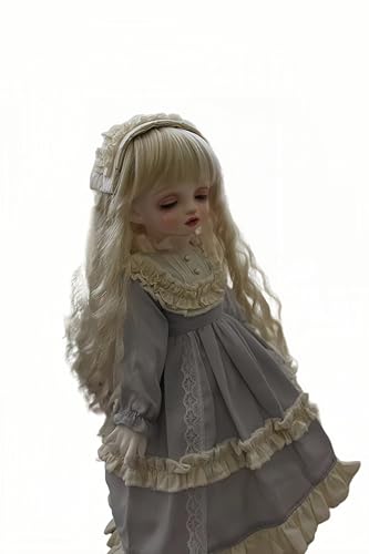 AMITD 1/3 1/4 1/6 BJD Doll Clothes Handmade Fashionable and Cute Clothing Suitable for 11.8 in 18in 24 in BJD SD Doll (Gray, 1/4) von AMITD