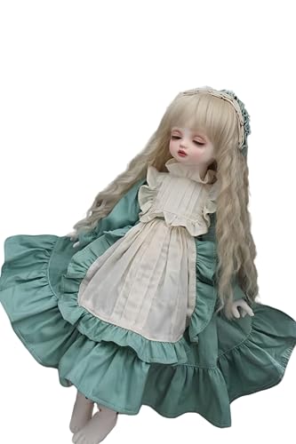 AMITD 1/3 1/4 1/6 BJD Doll Clothes Handmade Fashionable and Cute Clothing Suitable for 11.8 in 18in 24 in BJD SD Doll (Green (B), 1/3) von AMITD