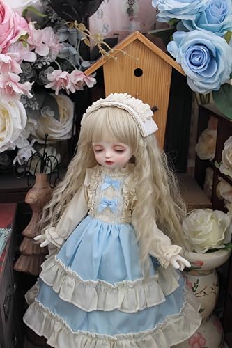 AMITD 1/3 1/4 1/6 BJD Doll Clothes Handmade Fashionable and Cute Clothing Suitable for 11.8 in 18in 24 in BJD SD Doll (Light Blue, 1/3) von AMITD