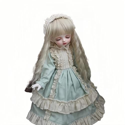 AMITD 1/3 1/4 1/6 BJD Doll Clothes Handmade Fashionable and Cute Clothing Suitable for 11.8 in 18in 24 in BJD SD Doll (Light Green (A), 1/3) von AMITD