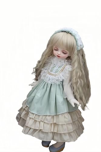 AMITD 1/3 1/4 1/6 BJD Doll Clothes Handmade Fashionable and Cute Clothing Suitable for 11.8 in 18in 24 in BJD SD Doll (Light Green (B), 1/3) von AMITD