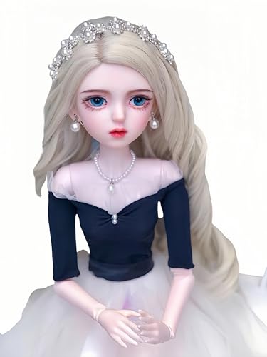 AMITD 1/3 BJD Doll Kawaii Doll Move Joints Handmade Makeup Cute 24 Inches Collectible Cartoon Dress up Dolls Best Gift (D) von AMITD