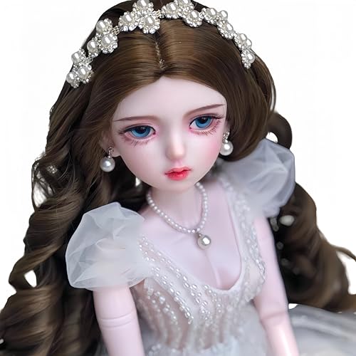 AMITD 1/3 BJD Doll Kawaii Doll Move Joints Handmade Makeup Cute 24 Inches Collectible Cartoon Dress up Dolls Best Gift (H) von AMITD