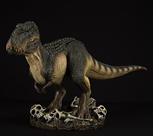 AMITD 1/35 Vastatosaurus Rex Model Tyrannosaurus V-Rex T-Rex Shadow Monarch Figure Realistic Dinosaur PVC Collector Toys Animal Model Decoration Gift for Adult (Green with Base) von AMITD