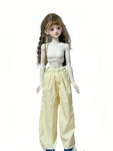 AMITD 1/4 BJD Doll Clothes Set Handmade Cute and Fashionable top and Pants Suitable for 18 inch BJD SD Dolls (A) von AMITD