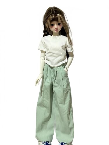 AMITD 1/4 BJD Doll Clothes Set Handmade Cute and Fashionable top and Pants Suitable for 18 inch BJD SD Dolls (G) von AMITD