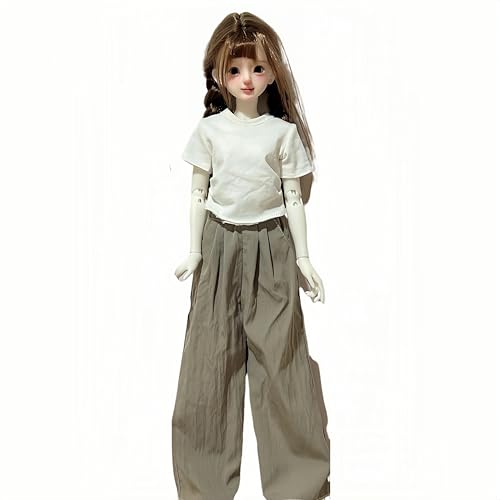AMITD 1/4 BJD Doll Clothes Set Handmade Cute and Fashionable top and Pants Suitable for 18 inch BJD SD Dolls (J) von AMITD