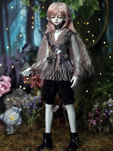 AMITD 1/4 BJD Doll Kawaii Doll Move Joints Handmade Makeup 18 Inches Collectible Cartoon Dress up Dolls The (D) von AMITD