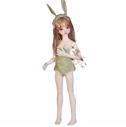 AMITD 1/4 BJD Doll Kawaii Doll Move Joints Handmade Makeup 18 Inches Collectible Cartoon Dress up Dolls The (L) von AMITD