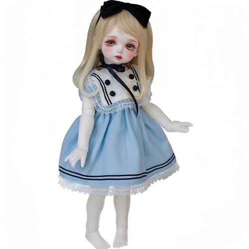 AMITD 1/4 BJD Doll Kawaii Doll Move Joints Handmade Makeup 18 Inches Collectible Cartoon Dress up Dolls The (M) von AMITD