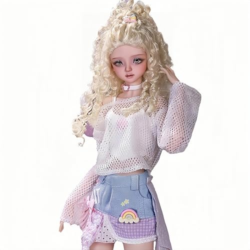 AMITD 1/4 BJD Doll Kawaii Doll Move Joints Handmade Makeup Cute 18 Inches 45cm Collectible Cartoon Dress up Dolls Best Gift (Bud Xiaoya) von AMITD