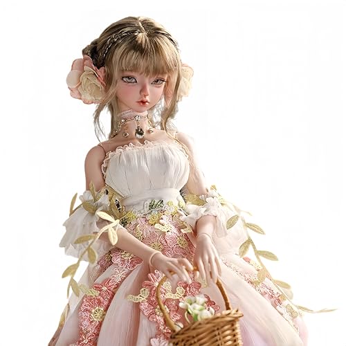 AMITD 1/4 BJD Doll Kawaii Doll Move Joints Handmade Makeup Cute 18 Inches 45cm Collectible Cartoon Dress up Dolls Best Gift (Flower Fairy) von AMITD