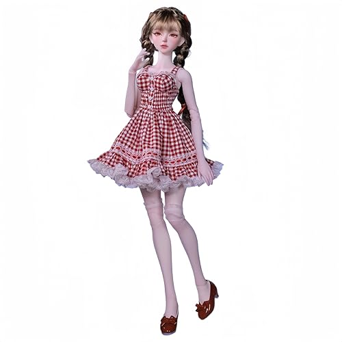 AMITD 1/4 BJD Doll Kawaii Doll Move Joints Handmade Makeup Cute 18 Inches 45cm Collectible Cartoon Dress up Dolls Best Gift (Good Sister Xiao JIA) von AMITD