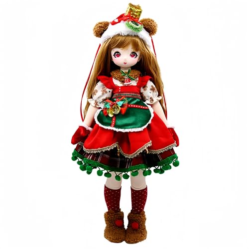 AMITD 1/4 BJD Doll Kawaii Doll Move Joints Handmade Makeup Cute 18 Inches Collectible Cartoon Dress up Dolls Best Gift (B) von AMITD