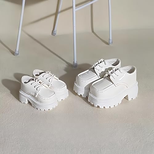 AMITD 1/4 BJD Doll Shoes Handmade Fashion and Cute Shoes Suitable for 18 inch BJD SD Doll Gifts for Doll Lovers (Gloss White) von AMITD