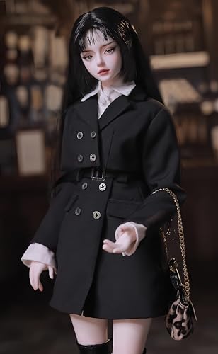 AMITD 1/4 BJD-Puppe, Anime-Kugelgelenkpuppe, SD-Puppe, Hartholz, Handgemalte Schminke, Dekoration für zu Hause und Geschenkset (N) von AMITD