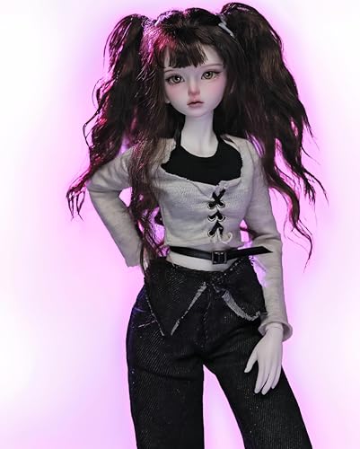 AMITD 1/4 BJD-Puppe, Anime-Kugelgelenkpuppe, SD-Puppe, Hartholz, Handgemalte Schminke, Dekoration für zu Hause und Geschenkset AMITD 1/4 BJD-Puppe, Anime-Kugelgelenkpuppe, SD-Puppe, Hartholz, Handgemalte Schminke, Dekoration für zu Hause und Geschenkset von AMITD