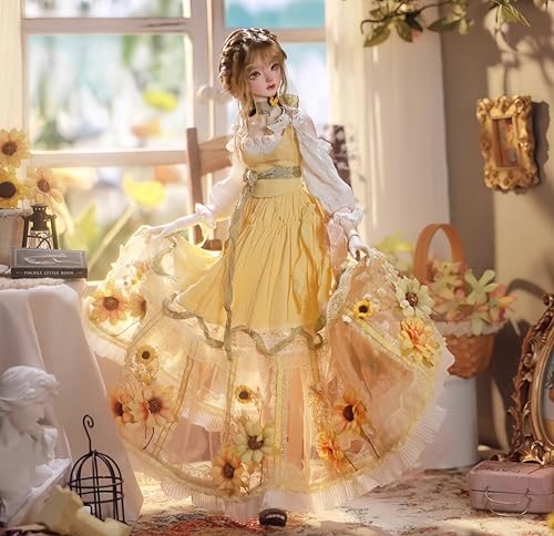 AMITD 1/4 Bjd Doll Fashion Anime Ball Jointed Dolls Cute Resin Action Figure Handmade Makeup,Home Decor,Collectible Gift Sets (D) von AMITD