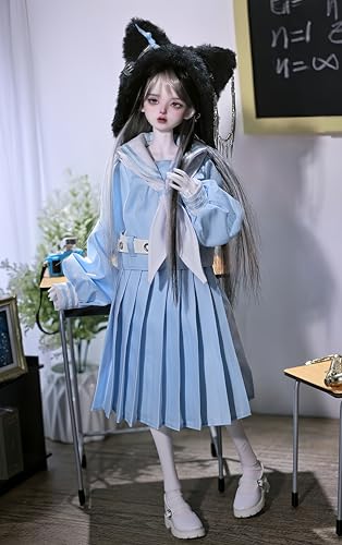 AMITD 1/4 Bjd Doll Fashion Anime Ball Jointed Dolls Resin Action Figure Handmade Makeup,Collectible Gift Set (J) von AMITD