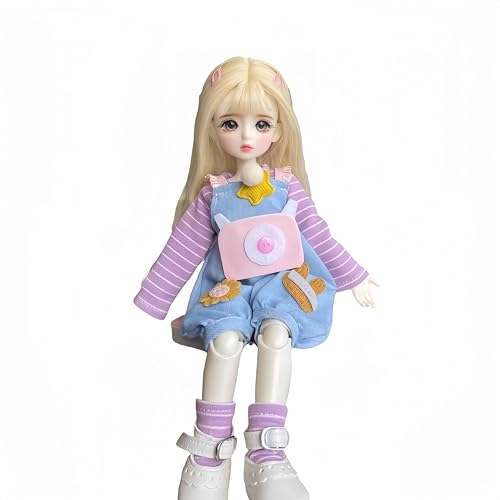 AMITD 1/6 BJD Doll Kawaii Ball Joint Doll Handmade Makeup 11.8 Inches Collectible Cartoon Dress up Dolls Best Gift (C) von AMITD