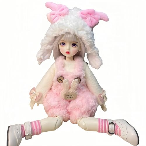 AMITD 1/6 BJD Doll Kawaii Ball Joint Doll Handmade Makeup 11.8 Inches Collectible Cartoon Dress up Dolls Best Gift (H) von AMITD