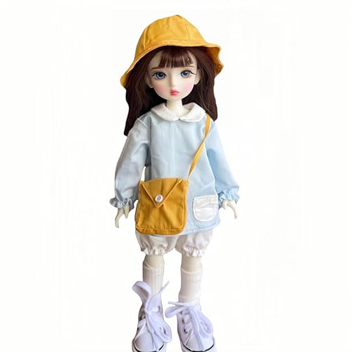 AMITD 1/6 BJD Doll Kawaii Ball Joint Doll Handmade Makeup 11.8 Inches Collectible Cartoon Dress up Dolls Best Gift (M) von AMITD