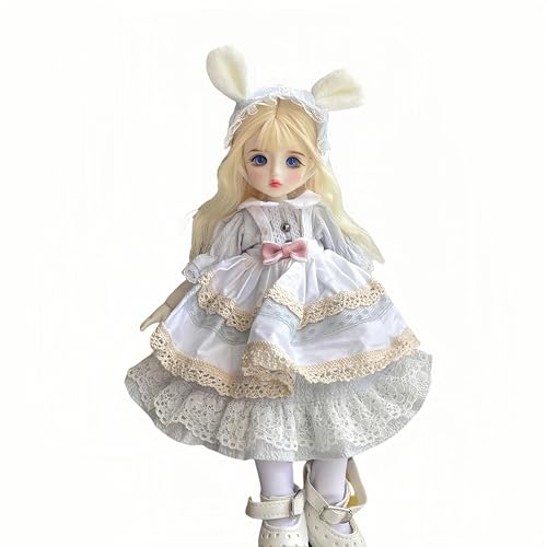 AMITD 1/6 BJD Doll Kawaii Ball Joint Doll Handmade Makeup 11.8 Inches Collectible Cartoon Dress up Dolls Best Gift (O) von AMITD