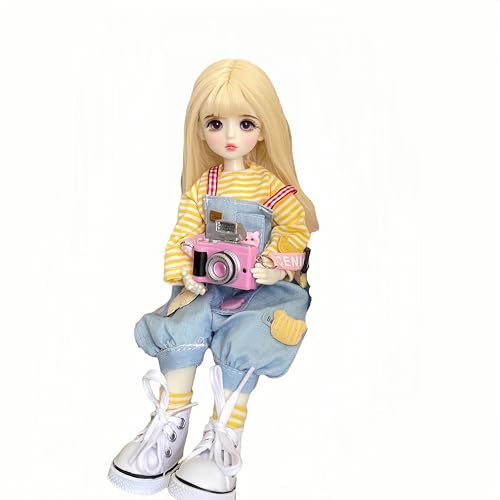 AMITD 1/6 BJD Doll Kawaii Ball Joint Doll Handmade Makeup 11.8 Inches Collectible Cartoon Dress up Dolls Best Gift (P) von AMITD