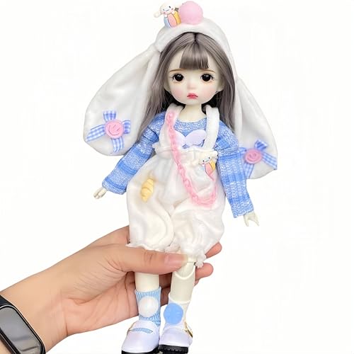 AMITD 1/6 BJD Doll Kawaii Ball Joint Doll Handmade Makeup 11.8 Inches Collectible Cartoon Dress up Dolls Best Gift (S) von AMITD