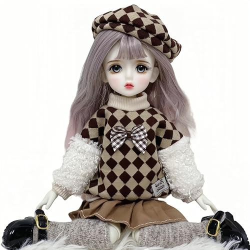 AMITD 1/6 BJD Doll Kawaii Ball Joint Doll Handmade Makeup 11.8 Inches Collectible Cartoon Dress up Dolls Best Gift (W) von AMITD