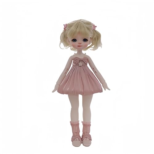 AMITD 1/6 BJD Doll Kawaii Ball Joint Doll Handmade Makeup 11.8 Inches Collectible Cartoon Dress up Dolls The (E) von AMITD