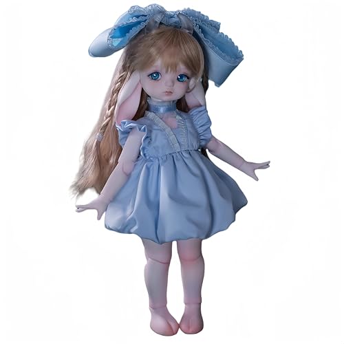 AMITD 1/6 BJD Doll Kawaii Ball Joint Doll Handmade Makeup 11.8 Inches Collectible Cartoon Dress up Dolls The (H) von AMITD