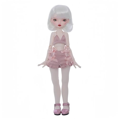AMITD 1/6 BJD Doll Kawaii Ball Joint Doll Handmade Makeup 11.8 Inches Collectible Cartoon Dress up Dolls The (R) von AMITD