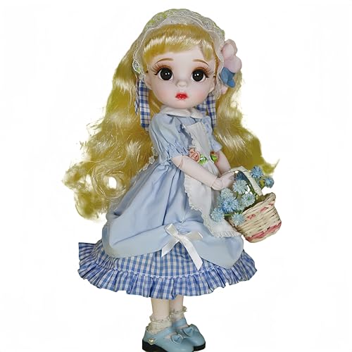 AMITD 1/6 BJD Dolls Kawaii Doll 28 Move Joints Handmade Makeup Cute 12 Inches Collectible Cartoon Dress up Dolls The (C) von AMITD