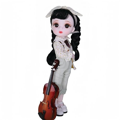 AMITD 1/6 BJD Dolls Kawaii Doll 28 Move Joints Handmade Makeup Cute 12 Inches Collectible Cartoon Dress up Dolls The (E) von AMITD