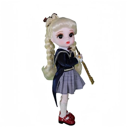 AMITD 1/6 BJD Dolls Kawaii Doll 28 Move Joints Handmade Makeup Cute 12 Inches Collectible Cartoon Dress up Dolls The (F) von AMITD
