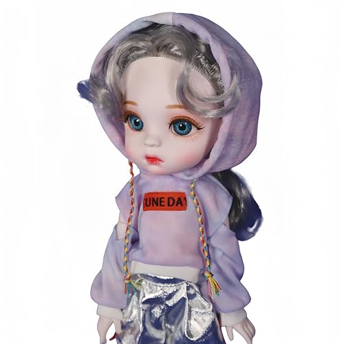 AMITD 1/6 BJD Dolls Kawaii Doll 28 Move Joints Handmade Makeup Cute 12 Inches Collectible Cartoon Dress up Dolls The (H) von AMITD