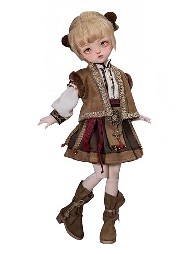 AMITD 1/6 Bjd Doll Anime Ball Jointed Doll SD Dolls Resin Action Figure Handmade Makeup,Home Decor,Collectible Gifts Set (J) von AMITD