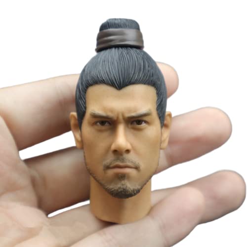AMITD 1/6 Maßstab Ancient Soldier Asian Male Kopfskulptur Carved for 12inch Action Figure Körper Collection (D) von AMITD