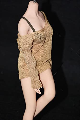 AMITD 1/6 Maßstab Damenbekleidung, khakifarbenes Strickjacke, ultradünne Strickhose, Stretchhose, Kostüm, Anzug für 12 Zoll PH TBL JO weibliche Aktionsfigur AMITD 1/6 Maßstab Damenbekleidung, khakifarbenes Strickjacke, ultradünne Strickhose, Stretchhose, Kostüm, Anzug für 12 Zoll PH TBL JO weibliche Aktionsfigur von AMITD