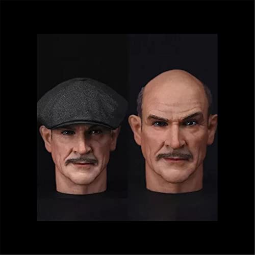 AMITD 1/6 Maßstab Male Kopfskulptur,European Strong Man Head Carved Carving for 12inch Action Figure Körper Collectible (E) von AMITD