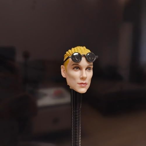 AMITD 1/6 Maßstab Weibliche Kopfskulptur,European Weibliche Agent Plastic Hair Head Carved for 12inch PH TBL JO Soldier Action Figure Collection (F) von AMITD