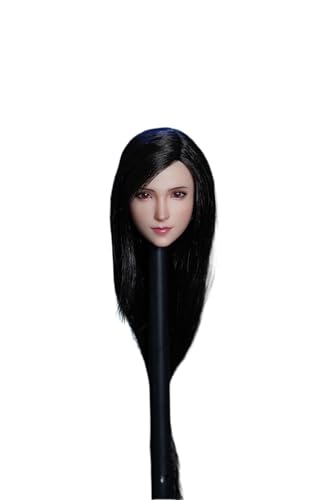 AMITD 1/6 Maßstab Weibliche Kopfskulptur,Fantasy Girl Planted Hair Head Carved for 12inch Weibliche Phicen TBLeague Action Figure Körper (Long Hair) von AMITD